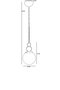 Opviq Lámpara de araña 9052-1 en Blanco y Negro